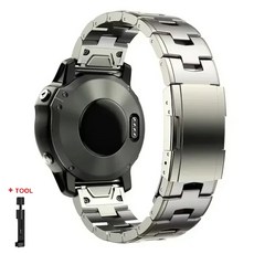 호환 퀵 핏 티타늄 스트랩 포러너 945 935 메탈 릴리스 시계 밴드 Garmin Fenix 6 6X 6XPro 7 7X 5 5X 5XPlus 3 용 26mm 22mm, [01] 1Titanium Color-Tool, [02] 26mm
