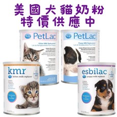 petag 美國寵物奶粉 幼貓幼犬適用 貓狗奶粉 ESBILAC KMR, 1個, KMR 幼貓奶粉 340克2027年