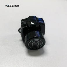 YZZCAM 拇指相機 數碼相機 迷你高清拍照錄像掛件, Y2000黑一復古#迷你無屏+無濾鏡+拍錄-16G內存卡:1個