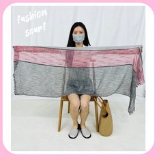 여성 린넨 스카프 머플러 숄 어깨패션소품