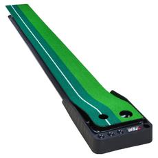 PGM 高爾夫球推杆練習器 雙洞室內推杆練習器 辦公室迷你球道練習墊, 1個, 綠