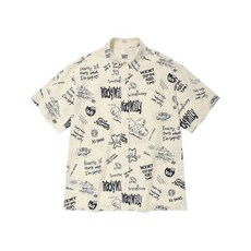 와키윌리 WACKY WILLY 키키 올오버 그래픽 반팔 셔츠 크림 174528