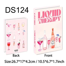 장식을위한 가짜 책 간단한 가짜 책 장식 커피 테이블 추가 거실 장식 파리 뉴욕 런던, 01 Not Open, 45 DS124