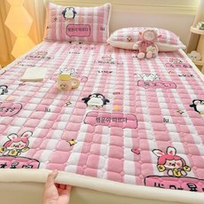 얇은토퍼 미끄럼 방지 겨울 가을 시트 싱글, 1cm, 포춘 프로스페리티