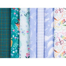 수입 원단패키지 3862 (7종 110*22cm) 조각원단 원단세트 원단모음, 1개, 컬러믹스
