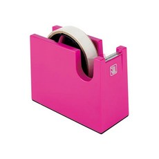 辦公王 ABEL 力大 TD140N 膠帶台 (適用1吋及3吋膠帶) - 方寸系列, PK螢光桃紅, 1個