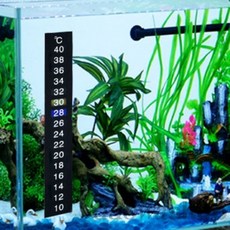 또와상회 스티커형 종이 온도계 열대어어항, 1개