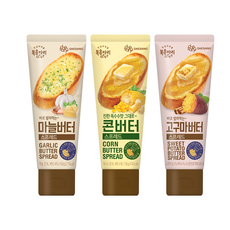 복음자리 짜먹는 스프레드 마늘버터 +콘버터 +고구마버터 (총3개), 130g, 3개