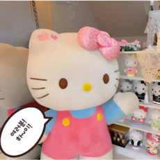 헬로키티 피규어 인형 보들 감촉 생일 어린이 귀여운 캐릭터 봉제인형 선물 침대 쿠션 데코 인형 생일 선물 파티 발렌타인데이 여친, 1개, 핑크, 40cm