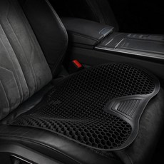 메모리 폼 카시트 커버 패드 등받이 범용 여행 시트 마사지 사무실 의자 통기성 젤 쿠션 여름 쿨 액세서리 (색상 이름-1 pc Cushion-Black)