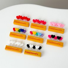 하피블리 하트초 5P 생일초 파티 케이크초, 하트초5P_비비드