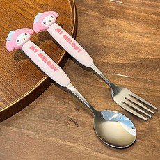 산리오 피규어 숟가락 스푼 포크 SET 마이멜로디, 1개