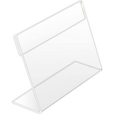 수평으로 기울어진 뒷면이 있는 아크릴 간판 홀더 투명 플라스틱 사진 액자 전단지용 사무용 데스크톱 비즈니스 및 상점 홀더