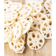 [2배 쉐프 추천] 특A급 자숙 연근 삶은 연근 뿌리 슬라이스 맛집 반찬 데친 연근채, 1개, 2kg