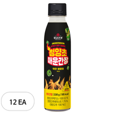청양초 매운간장 약간매운맛, 330g, 12개