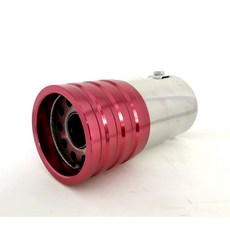 Ford 福特 Activa Tierra 超質感金屬鍍鉻鋁改裝光圈款造型尾管排氣管尾飾管, 紅色尾管, 1個