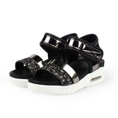 paperplaneskids 女孩閃亮涼鞋墊鞋鞋