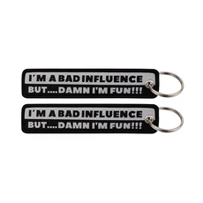 1pcs 컴퓨터 팝업 창 따옴표 오토바이에 대 한 수 놓은 키 태그 키 체인 배낭 패션 키 링 액세서리 선물, 52 99