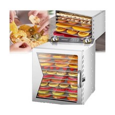 상업용 냉동 건조기 400W 6-12겹 타이머 제어 온도 범위 35-90℃ 과일 채소 육류용 6인치 팬, 12 Layers