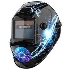 YESWELDER 45-99-13 TIG MIG ARC 용접면 진짜 색을 비추는 태양 파워 자동 차광