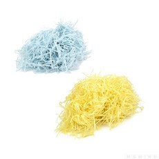 종이 스타핑 선물포장보충재, 연노랑 50g