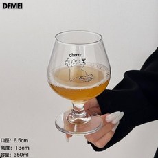 DFMEI 玻璃杯高腳杯甜品杯果酒杯果汁杯氣泡水杯, 1個