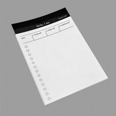 체크 투두리스트 메모패드 생활계획표 할일 스케줄러, 1개, 상세페이지 참조