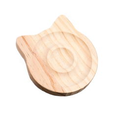 天使網購 手串展示木盤 首飾收納盤 手鐲 手鍊 戒指 飾品收納 木質展示盤, 1個, 貓頭款