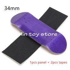 테크 데크 메이플 우드 핑거 스케이트보드 트럭 및 CNC 바퀴가 달린 미니 나무 지판 34mm, purple