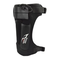 빛나는 판다 다이빙 네오프렌 스트랩 개의 다이버 프리미엄 칼집 레드 Royalways 포켓 가능한 다리 송아지 나이프 2 랩 스트랩 조절 홀더, 블랙