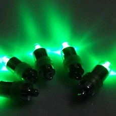 10-50개 풍선 배터리 비 깜박이 미니 LED 조명 종이불 꽃 파티 방수 잠, 10pcs, green