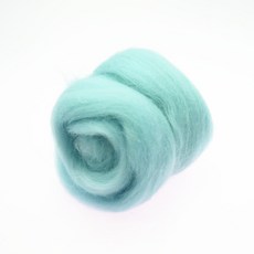 66S 블루 컬러 시리즈 양모 섬유 바늘 Felting 젖은 Felting 양모 Felting 수제 회전 DIY 공예 재료, 40, 200g, 1개