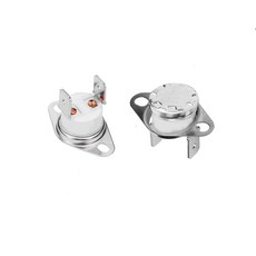 Fielect 2Pcs KSD301 온도 130C266F 정상 폐쇄 N.C. 디스크 제한 제어 스위치 마이크로파 조절기 열