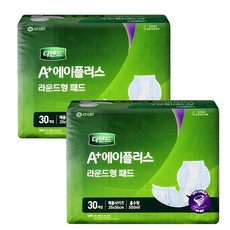 디펜드 라운드형 속기저귀 30매x2팩 성인용 기저귀, 2개, 30개입