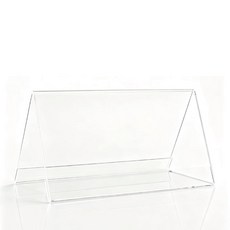 KOLKO 壓克力三角桌牌, 透明(18×10cm), 1個
