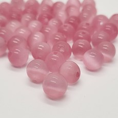 [모크재료방] 캣츠아이 8mm, 50개, 핑크