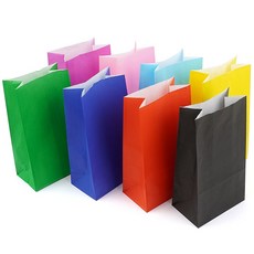 TW 칼라 종이봉투 포장지 생일 선물포장 단체 1개 무지, 빨강, 빨강