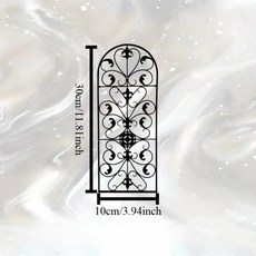 아치 아이언 아트 우아한 견고한 다이닝룸 라운지, Light Grey