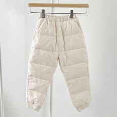 ECLL 겨울 유아 오리털 패딩 바지 스키 팬츠