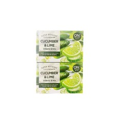 온더바디 수퍼보타닉 비누 오이 앤드 라임향, 80g, 4개