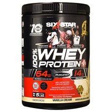Six Star Nutrition Six Star Elite系列乳清蛋白Plus蛋白質補充劑, 香草奶油, 2.27kg