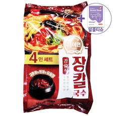 트레이더스 삼립 하이면 강릉식 장칼국수 824G 4인분 아이스박스포장 + 더메이런알콜티슈, 1개