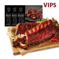 빕스 스파이시 바비큐 폭립 세트(450g*3pk) CJ푸드빌 빕스 폭립, 450g, 3개