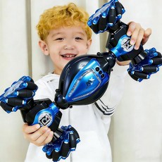 남자아이를 위한 리모컨 8-12 360° 회전 및 드리프팅이 가능한 빠른 RC카 올터레인 4WD 오프로드 리모컨 실내 실외 남자아이와 여자아이를 최고의 선물(생일 발, Blue 3