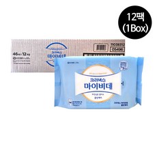 마이비데 화장실용 물티슈, 87g, 46개입, 12개