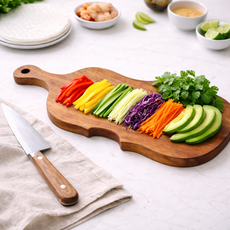 엠플리 마호가니 도마 플레이팅 원목 우드, 우드(바이올린형), 1개