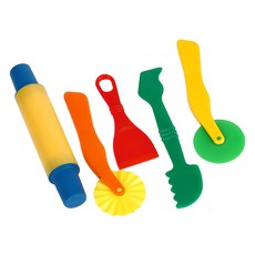Kes.B 黏土工具 5 件套, 混合顏色, 1套