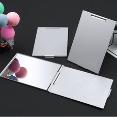 알루미늄 슬림 사각 미니 접이 손거울 핸드백 거울 폴딩 미러, 사각거울(소형), 본상품선택