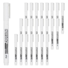 리브리카 지워지지 않는 방수 유성 마카펜 화이트, 24개, 1색