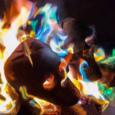 다채로운 마법 불꽃 파우더 불멍가루 야외 캠핑 파티 오로라 모닥불 폭죽 도깨비불